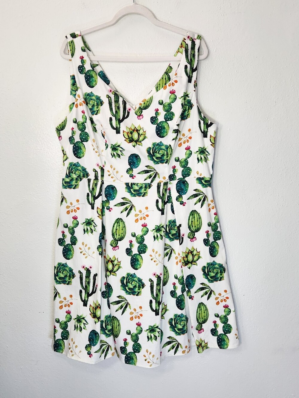 Dashing Darling Succulent A line Dress Size XL - Picture 3 of 10